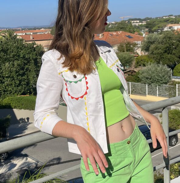 Veste blanche Escada T.34 à 36