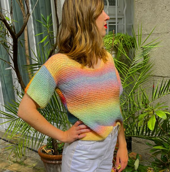 Pull maille réversible  T.34 à 42