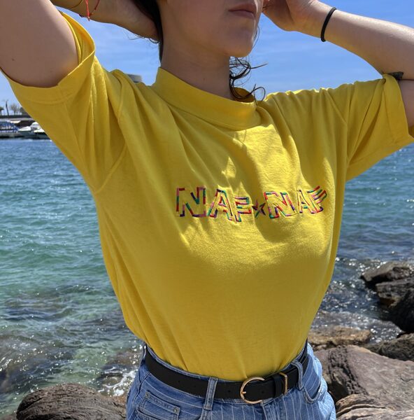 T-shirt jaune Naf Naf T. 36 à 46